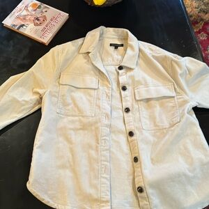 Banana Republic shacket size small. It’s between a shirt and a light jacket